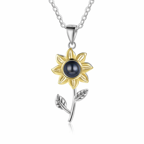 Collar de Girasol Con Foto Personalizada