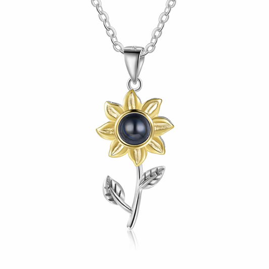 Collar de Girasol Con Foto Personalizada