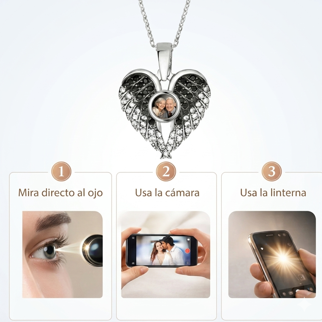 Collar Alas de Ángel Personalizado