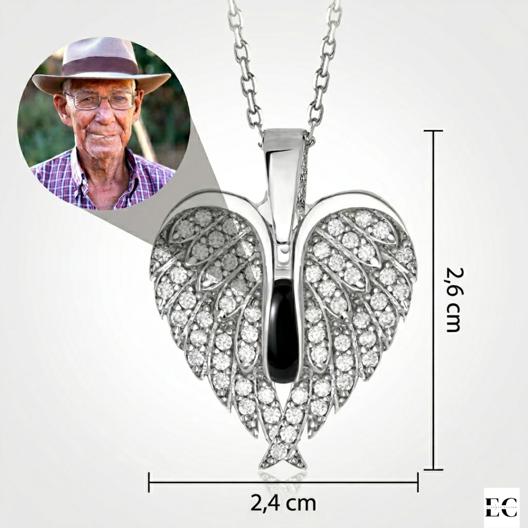 Collar Alas de Ángel Personalizado